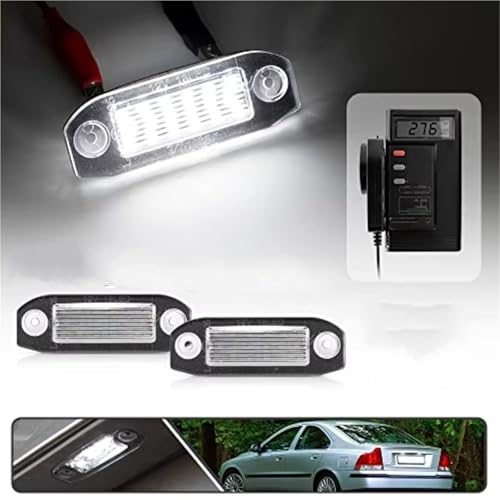 Lámpara de matrícula impermeable para coche Volvo V60 V70 C70 luz 5