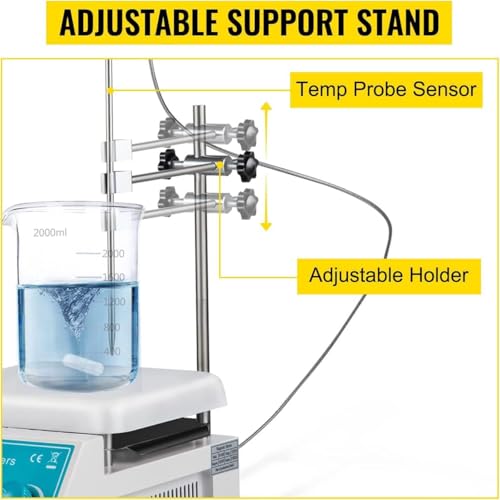 Agitateur magnétique portable de laboratoire 5L agitateur chauffant numérique LED - 6