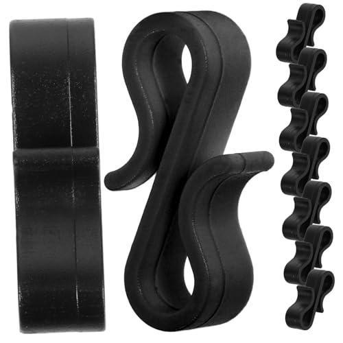 Yardwe 50 Piezas Canalón para Luces Navideñas Clips de Impermeables para Decoraciones de Fiesta Soporte S para Colgar Luces Patio y Jardín