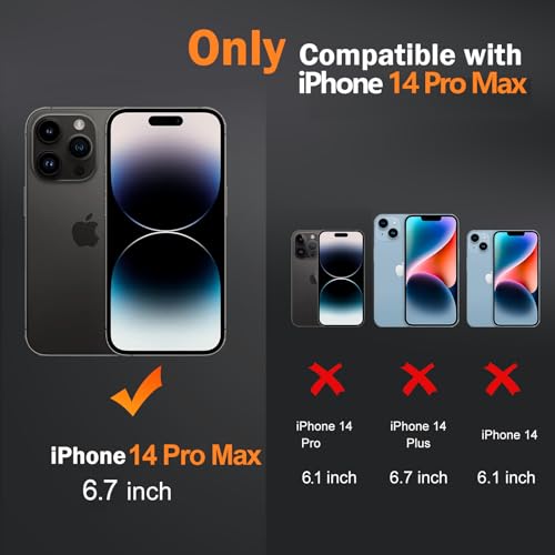 CASEINJOY Stronger Magnetic for iPhone 14 Pro Max Case, Heat Dissipation Frame, Compatible with Magsafe, Camera Protection, Matte Back Slim Protective Cover for iPhone 14 Pro Max 6.7 Inch, Blue - image 6