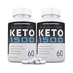Justified Laboratories (2 Pack Advanced Keto 1500 Keto Pills 1275MG New & Improved Formula Contains Apple Cider Vinegar Extra Virgin Olive Oil Powder Green Tea Leaf 120 Capsules