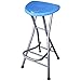 LYXCM Klappbare Barhocker, Tragbarer Barhocker Heavy Duty 28" Zusammenklappbarer Runder Sitz Mit Fußstütze Esszimmerstuhl Für Indoor Outdoor Home Und Kithen