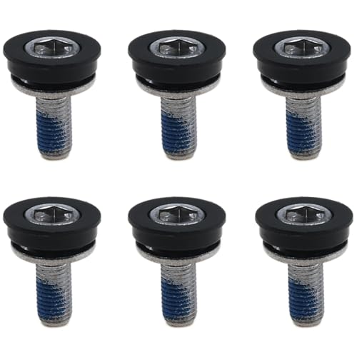 Image of Hex Crank Arm Fixing Bolts 8mm Screw Crank Bolts Capless Bottom Bracket for Bicycle Square Hole Crankset Bottom Bracket(6 PCS)
