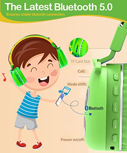 SVYHUOK Cuffie Mostro Bluetooth per Bambini Cuffie...