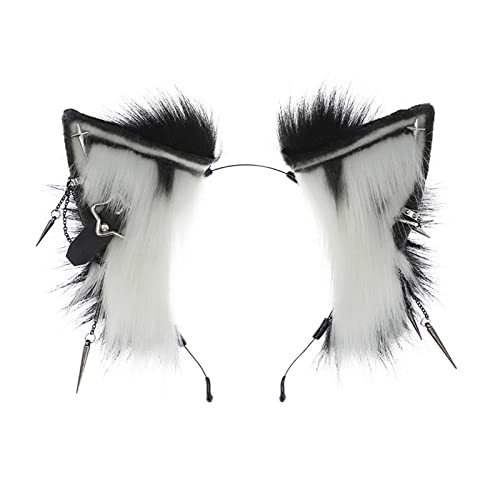Serre-tête oreilles de loup pour se laver le visage au quotidien