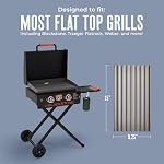 Universal Grill Grate for Flat Top Grills - Access for Blackstone, Traeger Flatrock, Weber, and most Flat Top Grills - Image 2