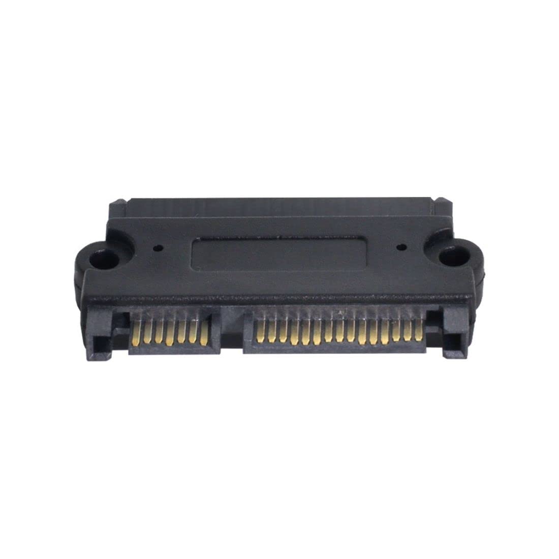 3.5 y 2.5 pulgadas SATA 22Pin 7+15 macho a SATA 22P 7+15 hembra para disco SSD adaptador convertidor de extensión con agujeros para tornillos 4
