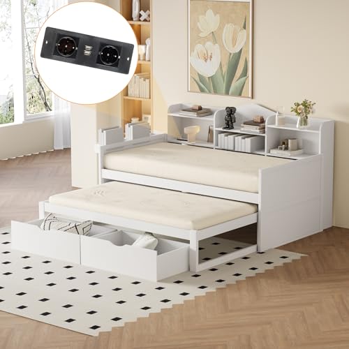 Idemon Sofá cama 90 x 200 cama nido 90