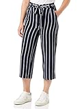 ONLY Damen Lockere Culotte Hose | Elegante 3/4 Stoff Marlene Pants | Bindegürtel & Stretch Bund ONLWINNER, Farben:Blau, Größe:38