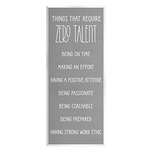 Stupell Industries Things That Require Zero Talent Phrase Wandkunst, Holz, Design von Lil' Rue Cover