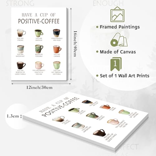 Dazzlewall Framed Coffee Quotes Art