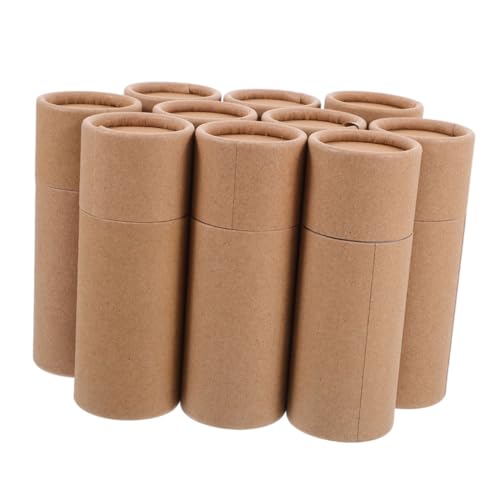DECORNIJIA 20個 クラフト紙の 用の箱 紙管 包装紙収納オーガナイザー 段