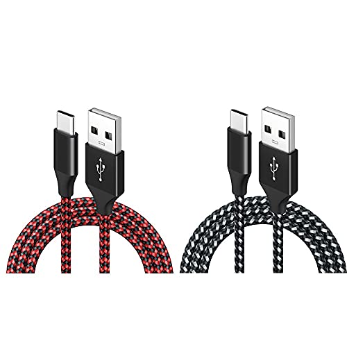 Lot de 2 câbles de charge de 3 m pour manette PS5 et Xbox Series X/S,contrôleur Pro,Cordon de chargement USB de rechange en nylon tressé,Ports de type C,Accessoires pour Playstation 5/Xbox Series X Cover