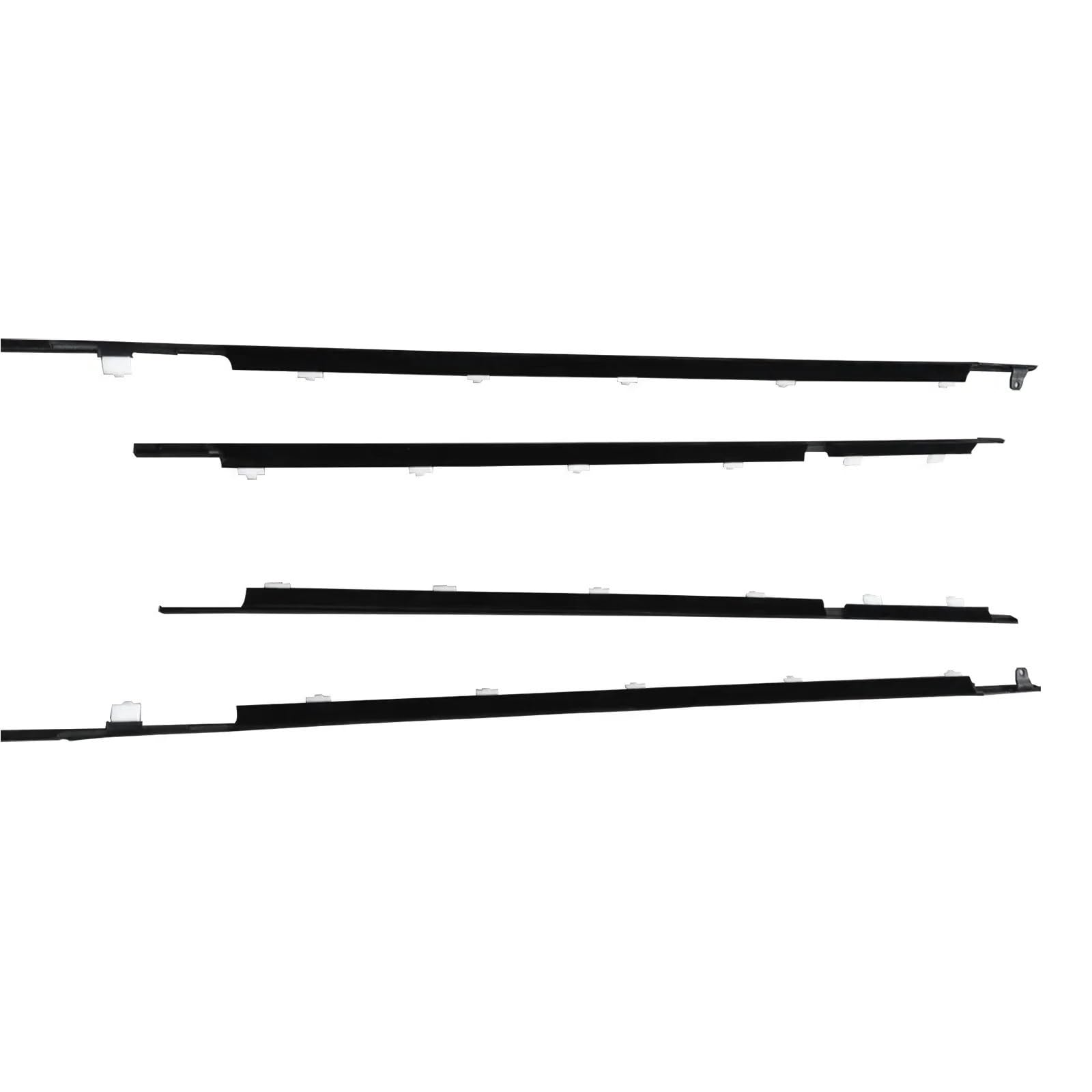 Tudexx Black Car Weather Stripping Compatible With Lexus For Lx450 1990-1998 4Pcs Car Side Window Weather Strip Sealant Moulding 7571060021