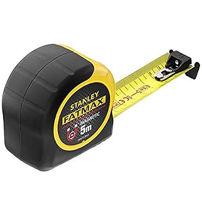 STANLEY FATMAX Flexómetro Blade Armor Classic Magnético 5m, Cinta Ancha 32mm, Blindaje Termoplástico y Recubrimiento Mylar, Anti Abrasión y Corrosión, FMHT0-33864