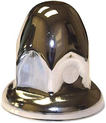 60 Chrome Lug Nut Covers with Flanges for 33mm Lugs, Trucks Trailers