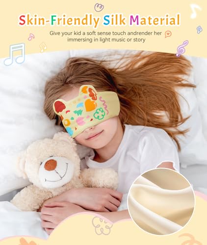 Image of LC-dolida Sleep Mask with Headphones Bluetooth 5.4, Wireless Music Eye Mask for Sleeping Headphones with Soft Bamboo Cotton Cooling Breathable,Ultra-Thin Stereo Speaker for Side Sleepers - Crimson