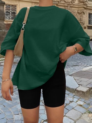 Image of Trendy Queen Womens Oversized T-Shirts Short Sleeves Workout Tops | Casual Summer Gym Tees Plus Size Fashion Clothes 2026