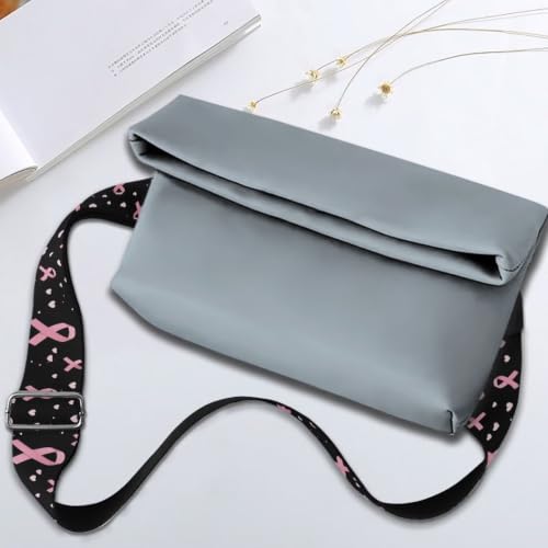 Image of Adjustable Purse Strap Replacement, Wide Shoulder Canvas Bag Strap, Crossbody Handbag Strap