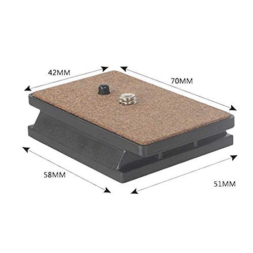 Image of Quick Release Base Tripod Plate for hf 880 Tripod for Video Still Photography Shooting Purpose (Black) (880 Quick Release Plate)