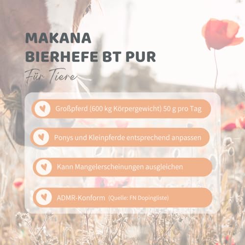 Makana Bierhefe BT (Biertreber) PUR für Pferde, 1,5 kg Beutel