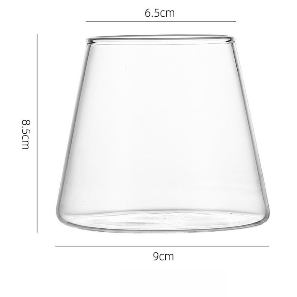 RYHMHA Japanese Fujiyama Whiskey Crystal Glasses 2 Pcs Set, 12 oz Glasses for Whiskey Cognac, Scotch, Cocktail, Rum, Beer (Clear) - Image 2