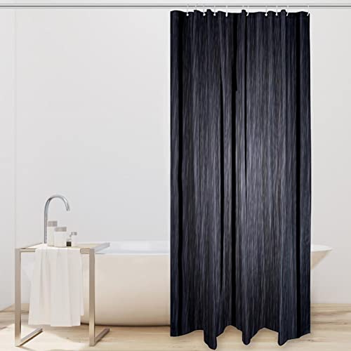 Rideau de douche imperméable de qualité supérieure motif bois gris - 3