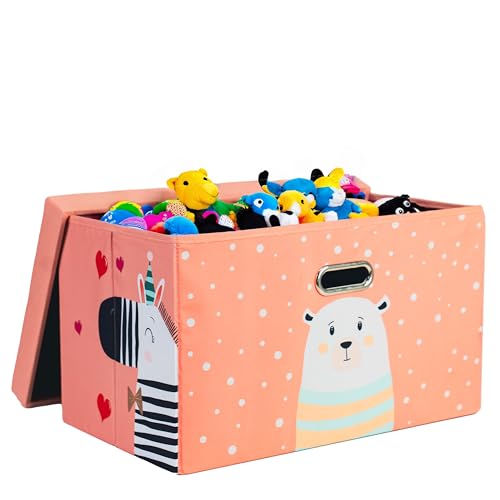 Nestica 20 Inch Foldable Storage Ottoman For Kids. Storage Bin For Toys thumb #4