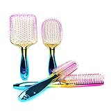 Cepillos Masajeadores - Diseñados con una paleta acolchada con aire, ayuda a estimular el flujo sanguíneo en el cuero cabelludo, consiguiendo un pelo más sano y fomentando el crecimiento del cabello, mientras que un pequeño orificio de ventilación alivia la presión del aire para masajear el cuero cabelludo.