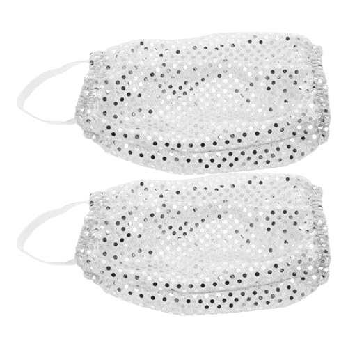 Holibanna Fashion Sequin Leg Warmers for Women Sparkly White Boot Covers Retro Costume Accessories for Parties Rave and Themed Events