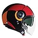 NOLAN HELMET N21 VISOR 06 BICROMO 350 M, Black/Red/Orange