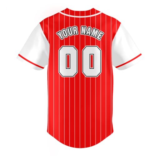 Custom Pinstripe National Team Baseball Jersey Shirts for Men Women miniatura 3