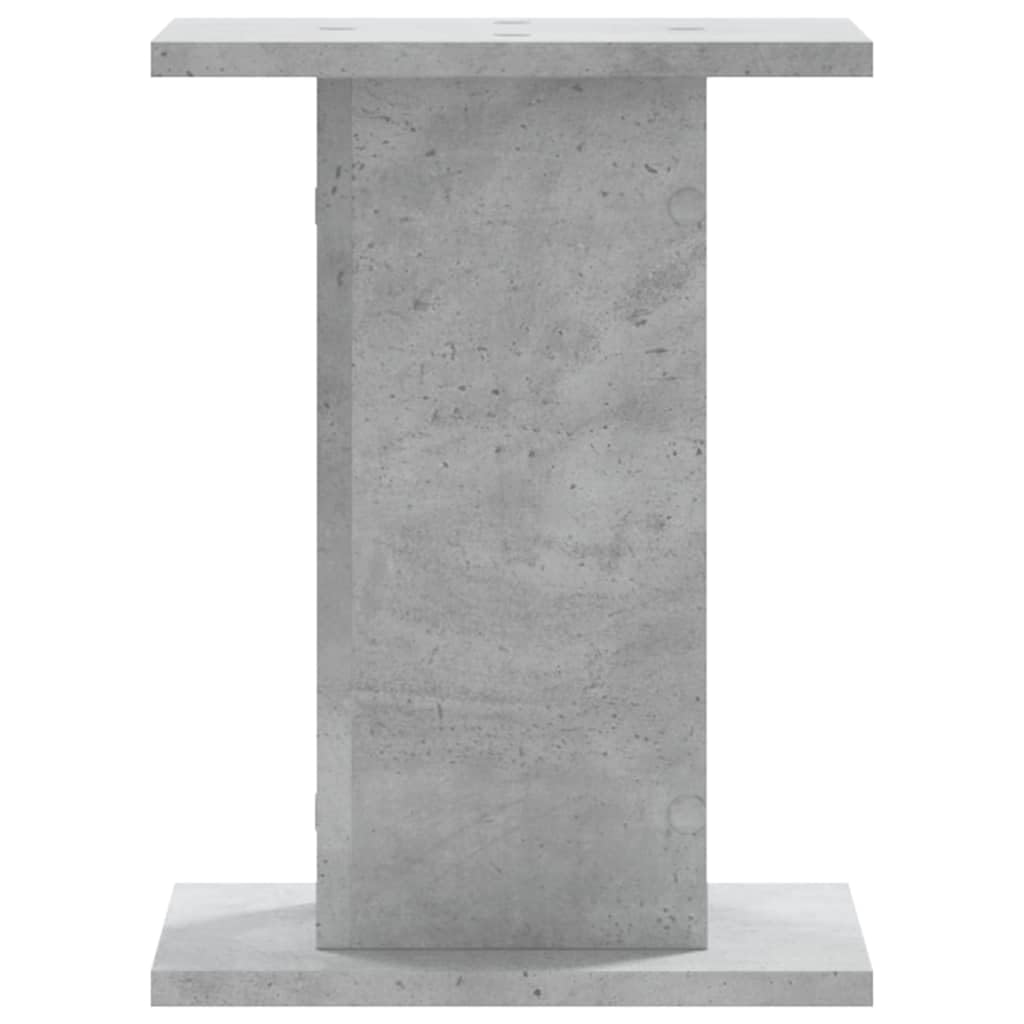 Stojak na rośliny, szary beton, 2 szt., 30 x 30 x 40 cm, materiał drewnopochodny, stabilny stojak na kwiaty z pustą konstrukcją, na balkon, taras, do salonu i ogrodu, jako schody na rośliny i