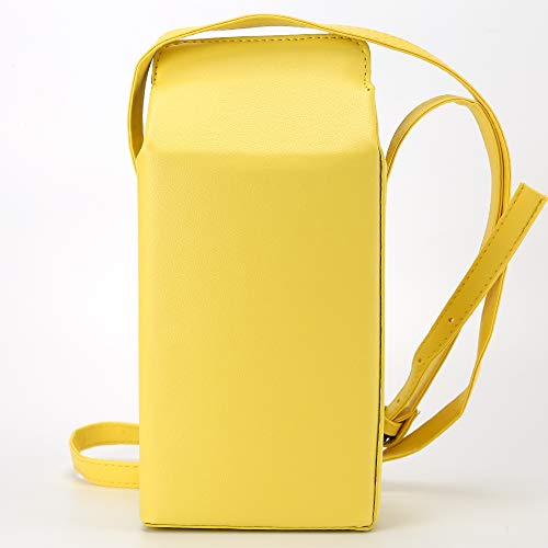 QiMing Chocolate Milk Box Crossbody Purse Bag, PU Mobile Phone Shoulder Bag for Women Girls - Image 5