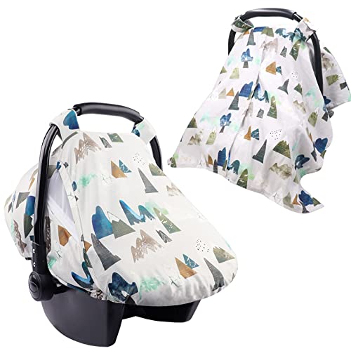 Image of Baby Carseat Cover Girls & Summer Cozy Sun & Warm Cover, Mountains