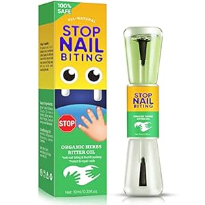 Nail Biting Treatment for Kids, Safe & Natural Nail Biting Prevention for Kids Stop Putting Fingers in Mouth, Sucking and Biting Nails