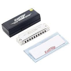 East Top 10 Holes Key by C Professional Diatonic Blues Harmonica T008, Silver Harmonica Pour adultes, joueurs… - Les Beatles, Paul McCartney, John Lennon, RIngo Starr, George Harrison East Top 10 Holes Key by C Professional Diatonic Blues Harmonica T008, Silver Harmonica Pour adultes, joueurs… – Image 6