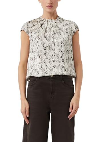 COMMA Satinbluse Kurzarm – Ansicht 1