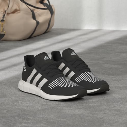 Image of adidas Mens Swift Run Sneakers Shoes Casual - Black, Grey, White