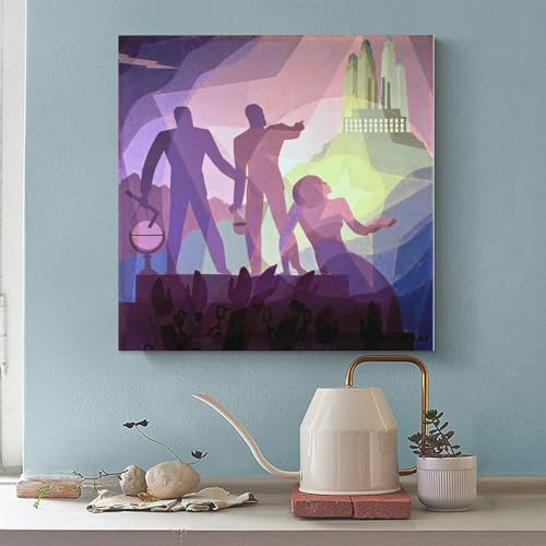 Impression sur toile Aaron Douglas décoration murale cadre bureau modernisme - 2
