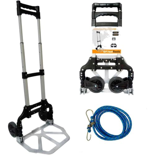 Carrinho Dobrável para Carga em Alumínio - Até 80 Kg