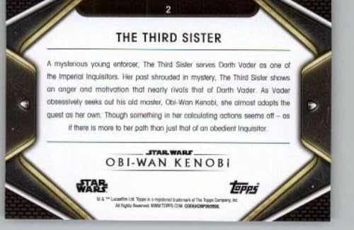 2023 Star Wars Obi-Wan Kenobi Blue #2 The Third Sister Official Trading Card image 4