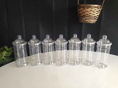 15 x 500ML Plastic Victorian/Retro Empty Sweet Jars (15 x 500ML)