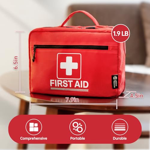 RHINO RESCUE 240 Piece All-Purpose First Aid Kit, Home & Office Professional Medical Supplies, Ideal for Emergency, School, Business, Car, Camping - Image 4