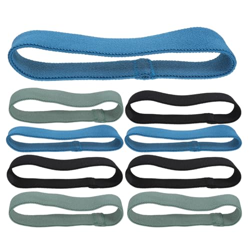 Gatuida 9 Correas Elásticas de Repuesto para Caja Bento 25X300Mm Bandas de Sujeción Multicolor Azul Negro Verde para Loncheras en Viajes Oficina y Escuela