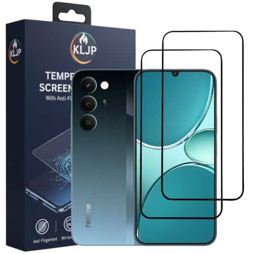 Image of Premium Tempered Glass Screen Protector Compatible for Realme Narzo 100 Lite 5G Black (Pack of 2) with Edge-to-Edge Coverage and Easy Installation kit