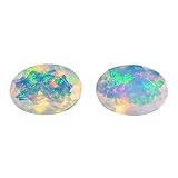 2 Pcs Pack,7x5 MM AURA GEMS Natural Ethiopian Opal Oval Shape-Brilliant Cut, Fire Play Opal Gemstone Wholesale Lot-Healing Crystals-DIY Jewelry Making Bulk Gemstone Deal