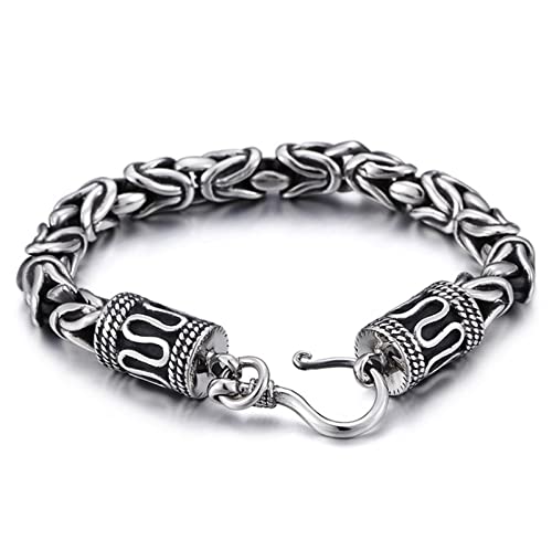 Bracelet punk embossé rétro pour hommes et femmes en relief créatif
