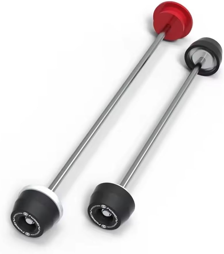 For Ducati Multistrada 1260/S 2018-2020 Front Rear Axle Fork Crash Slider Motorcycle Wheel Hub Anti-Collision Block (Front-Rear (red))