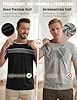 Quoboquo Men's T-Shirt Lightweight Breathable Crew Neck Short Sleeve Summer Fashion S - 3XL, black, 3XL #4